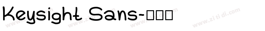Keysight Sans字体转换